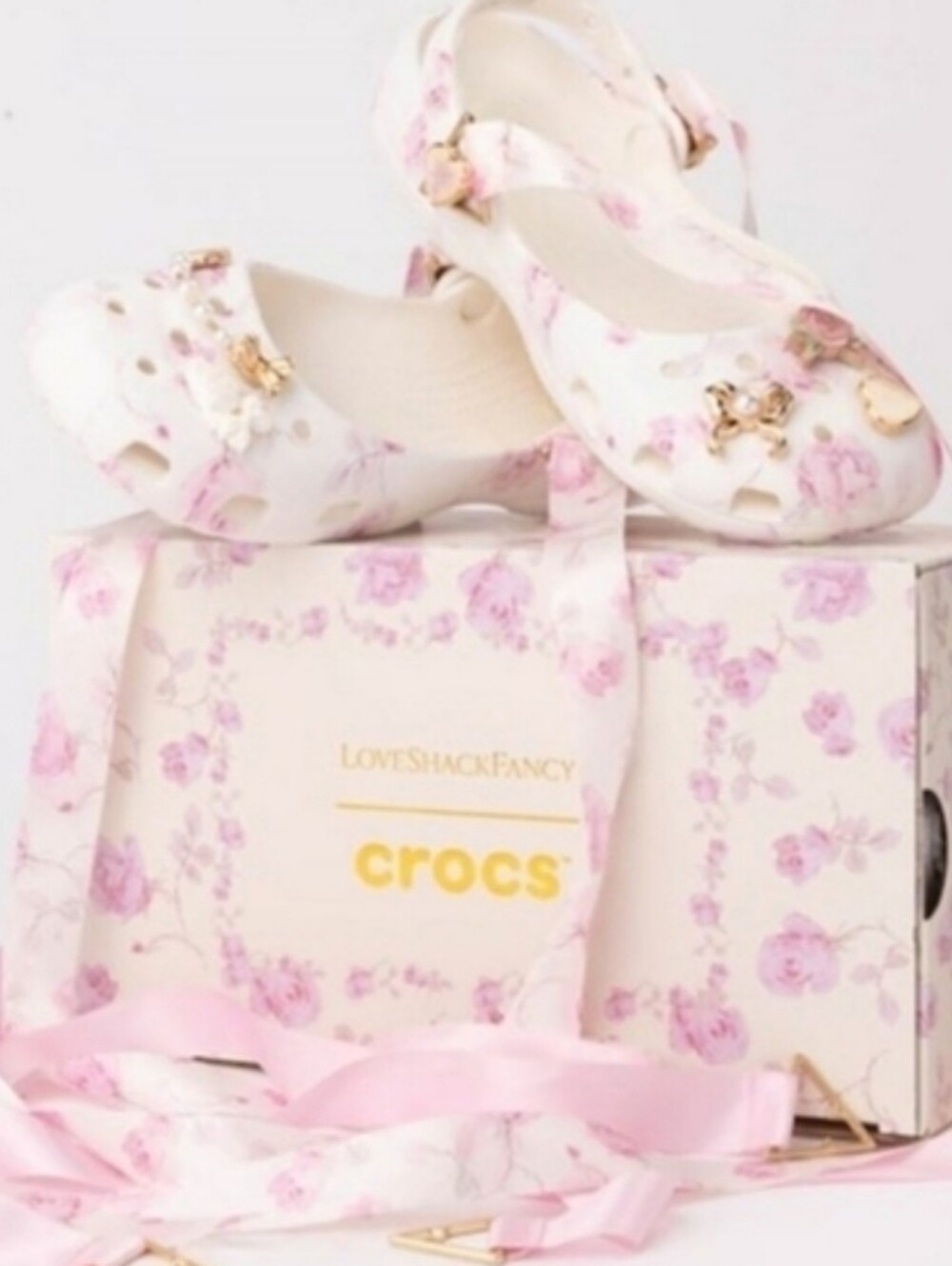 NWT loveshackfancy x crocs Classic Ballet Flat - Picture 5 of 9